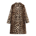Dames faux fur jas luipaardprint warm en elegant – Meloura