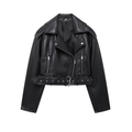 Dames bikerjack kunstleer stoer herfst winter stijlvol – Ravena