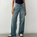 Dames wide leg jeans high waist comfortabel en trendy – Selira