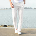 Linnen Heren Broek Ademend Casual Zomerlook – Brevaro