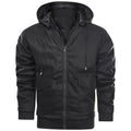 Faux leren heren bikerjack voor winter – Matteo
