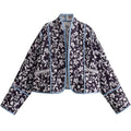 Dames quilted jas reversible bloemenprint lentejas – Elodie