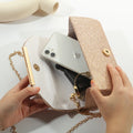 Glitter clutch met ketting voor dames – Elenaya