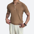 Poloshirt met Hoge Stretch V-Hals voor Heren – Victor
