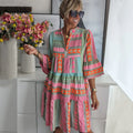 Elegante Lente Midi Jurk voor Dames – Mila