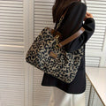 Canvas tote bag met luipaardprint voor dames – Seloura