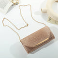 Glitter clutch met ketting voor dames – Elenaya
