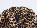 Dames faux fur jas luipaardprint warm en elegant – Meloura
