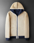 Warme lamswollen heren hoodie met rits – James
