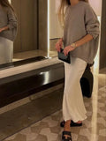 Satijnen damesrok met hoge taille en elegante glans – Norelle