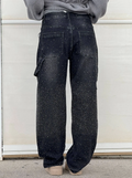 Oversized dames jeans met diamantdetails en streetstyle look – Renova