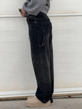 Oversized dames jeans met diamantdetails en streetstyle look – Renova