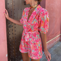 Dames jumpsuit met tailleband en zomerse elegantie – Lorena