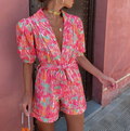 Dames jumpsuit met tailleband en zomerse elegantie – Lorena