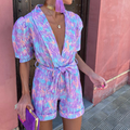 Dames jumpsuit met tailleband en zomerse elegantie – Lorena