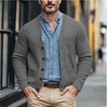 Heren cardigan met knoopsluiting en moderne pasvorm – Tobias