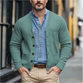 Heren cardigan met knoopsluiting en moderne pasvorm – Tobias