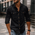Denim Heren Overhemd Stoer Tijdloos Casual Look – Norvyn
