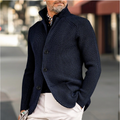 Heren cardigan van wol en katoen – Tobias