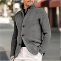 Heren cardigan van wol en katoen – Tobias