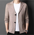 Heren cardigan van wol-katoenmix – Martin