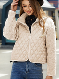 Warme fleece damesjas met ritssluiting – Mila