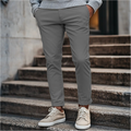 Casual ademende herenbroek met elastische taille – Milan
