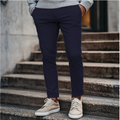 Casual ademende herenbroek met elastische taille – Milan