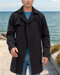 Waterafstotende heren trenchcoat met elegante pasvorm – Max