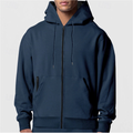 Fleece heren hoodie met rits en capuchon – Oliver