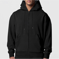 Fleece heren hoodie met rits en capuchon – Oliver