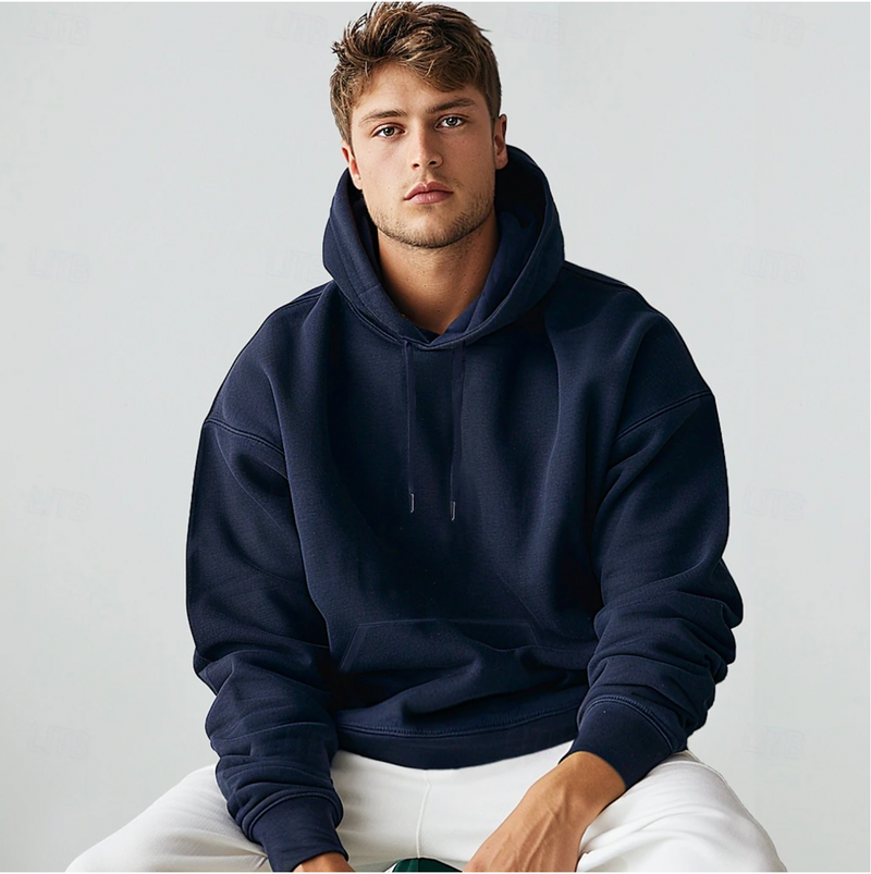 Comfortabele heren hoodie met moderne snit – Luca
