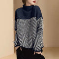Contrast Trui met Trendy Design – Emma