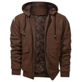 Faux leren heren bikerjack voor winter – Matteo