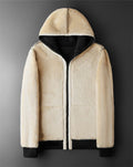 Warme lamswollen heren hoodie met rits – James