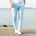 Linnen Heren Broek Ademend Casual Zomerlook – Brevaro