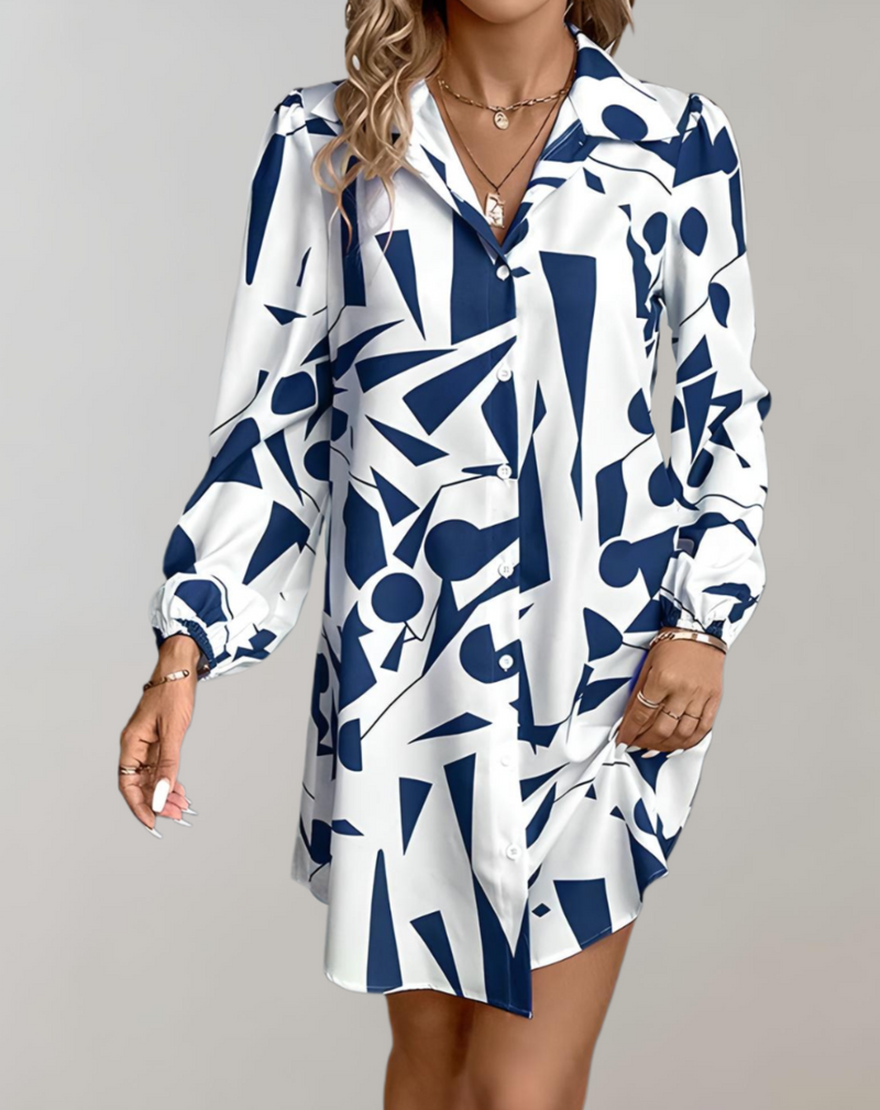 Elegante Polojurk met Lange Mouwen en Knoopsluiting – Sophie