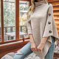 Poncho Coltrui met Stijlvolle Knopen – Elise