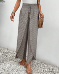 Wijde damespantalon met elastische taille – Anouk