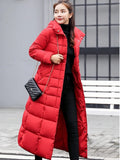 Elegante getailleerde winterjas met lange snit – Evelyne