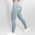 Dames sportleggings met zakken en hoge taille – Zoë