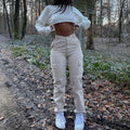 Hoge Taille Damesbroek met Cargo Stijl – Karlijn