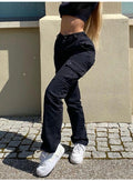 Hoge Taille Damesbroek met Cargo Stijl – Karlijn