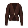 Elegante lange mouw cardigan met gouden knopen - Sophie