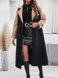 Tweekleurige dames trenchcoat met ceintuur – Renée