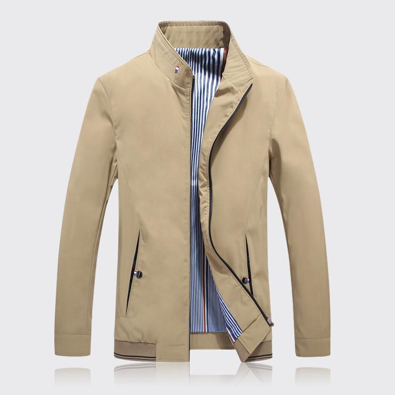 Casual Herenjas met Opstaande Kraag – Elviro