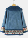 Boho gebreide damesmantel met franjes – Yara