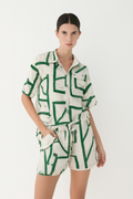 Zomer Set Blouse en Shorts met Print – Bloomara