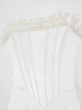 Elegante Maxi Jurk met Parelaccenten – Juliette