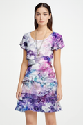 Bloemenprint Maxi Jurk met Gelaagde Pasvorm – Gisella